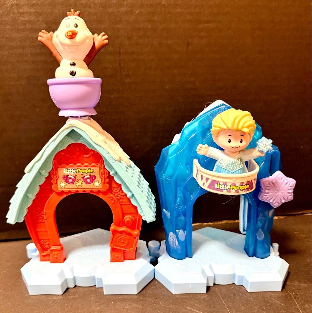 Fisher-Price Little People Disney Frozen Olaf's Cocoa Café  & Elsa Ice Palace